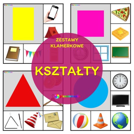 Kształty – zestaw klamerkowy nr 2