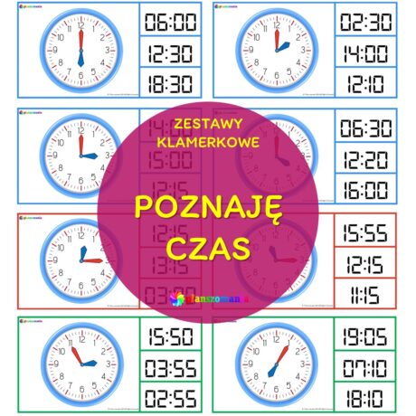 Poznaję czas – zestaw klamerkowy nr 3