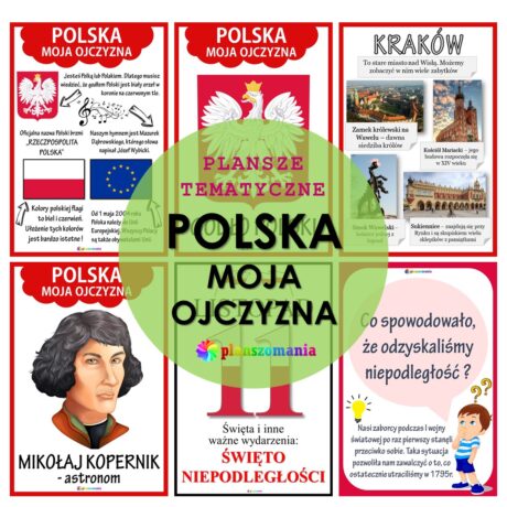 Polska - moja ojczyzna - zestaw plansz tematycznych nr 2