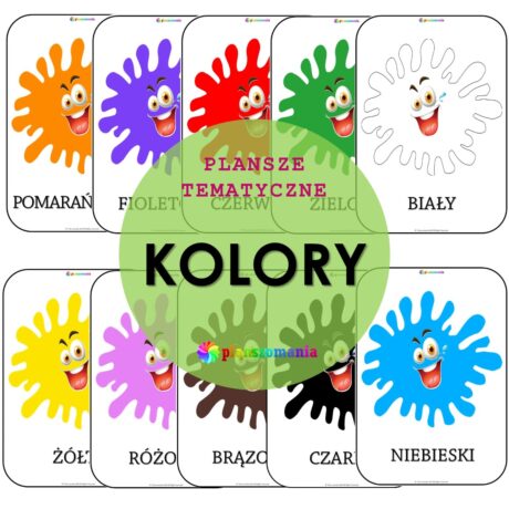 Kolory - zestaw plansz tematycznych nr 3