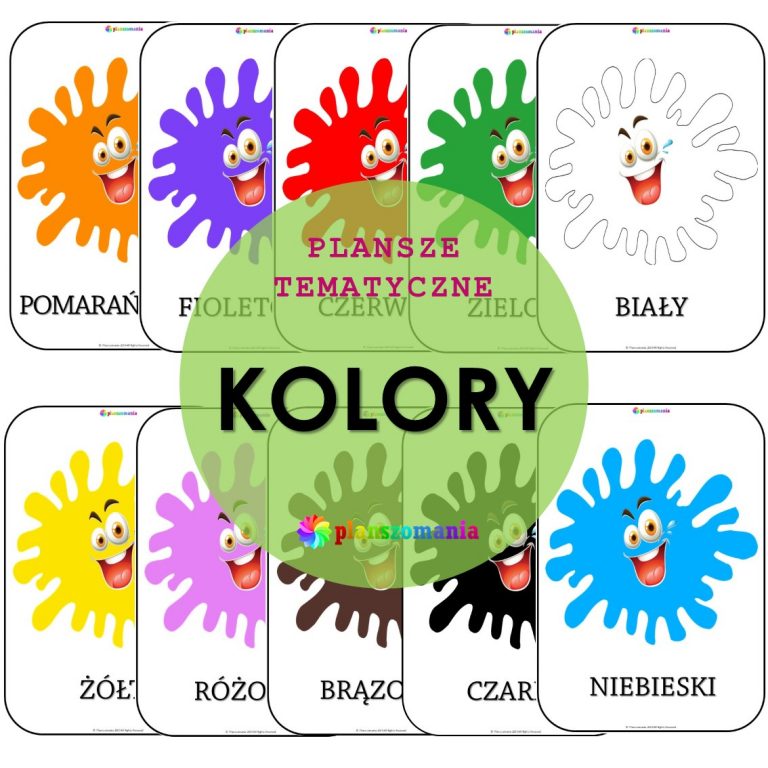 Kolory - zestaw plansz tematycznych nr 3
