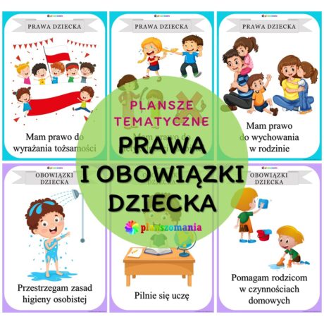Prawa i obowiązki dziecka - zestaw plansz tematycznych nr 16