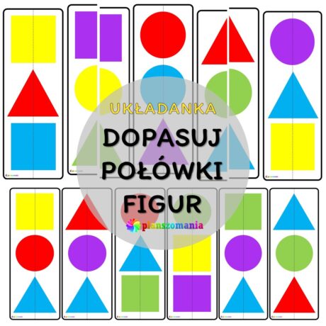Połówki figur - układanka