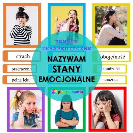 Nazywam stany emocjonalne - karty i podpisy