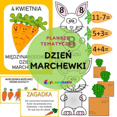 Dzień Marchewki - zestaw plansz tematycznych nr 19