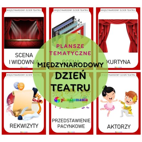 Międzynarodowy Dzień teatru - zestaw plansz tematycznych nr 20