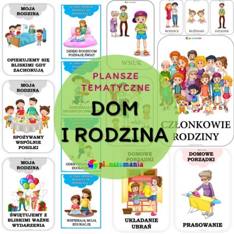 Dom i rodzina - zestaw plansz tematycznych nr 24