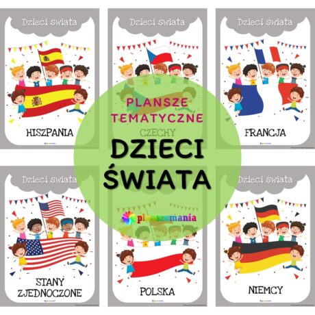 Dzieci świata – zestaw plansz tematycznych nr 28 - część I
