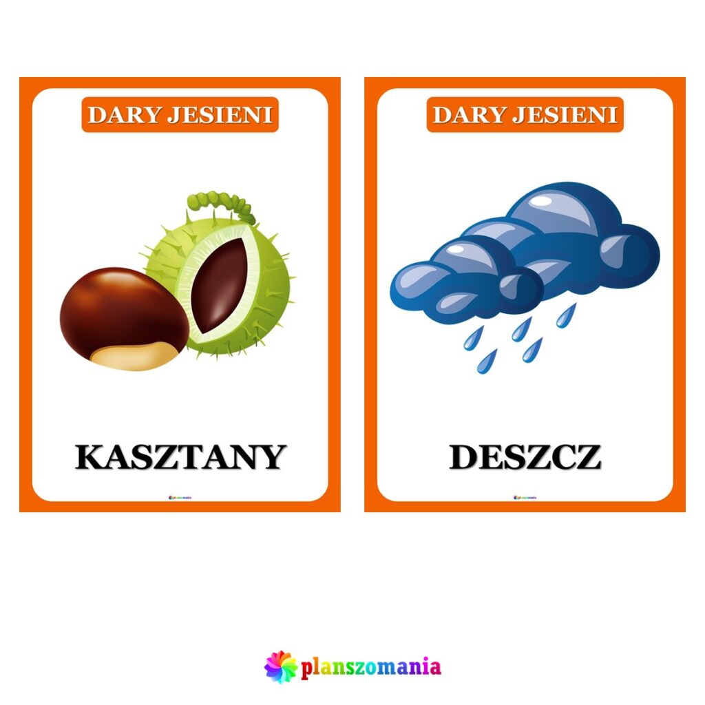 Dary Jesieni – Zestaw Plansz Tematycznych Nr 32 Pomoce Edukacyjne PDF