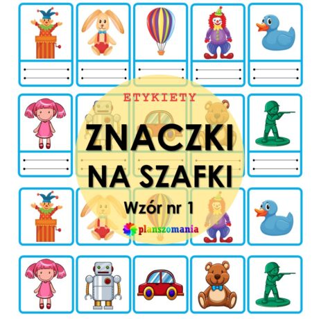 Znaczki na szafki - wzór nr 1
