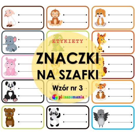 Znaczki na szafki - wzór nr 3