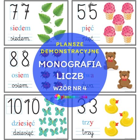 Monografia liczb 0-10 WZÓR NR 4