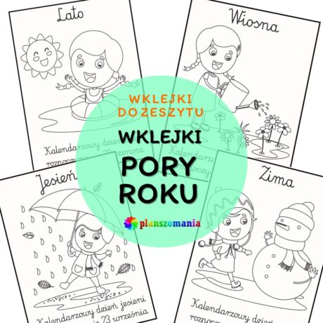 Pory roku - wklejki do zeszytu