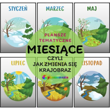 Miesiące, czyli jak zmienia się krajobraz - plansze tematyczne nr 40