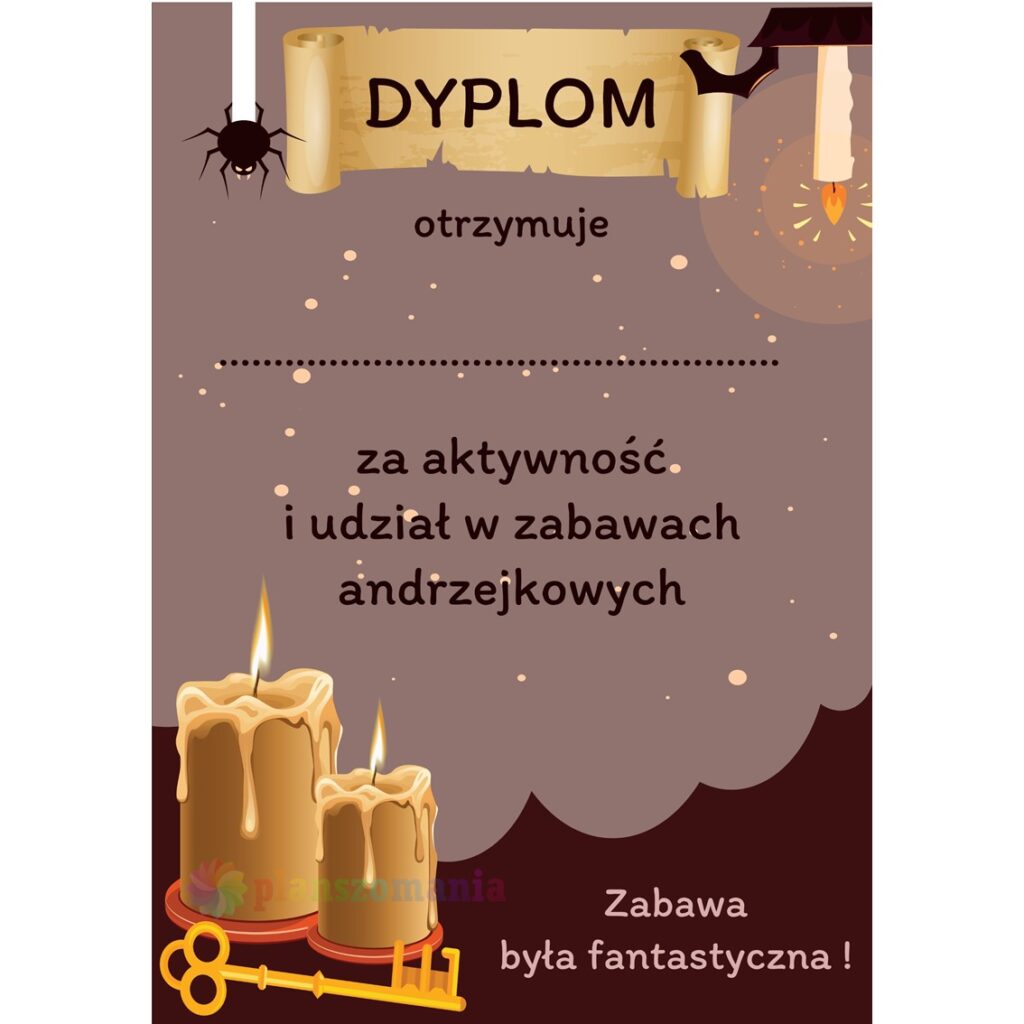 Dyplom Andrzejki - Wersja PDF