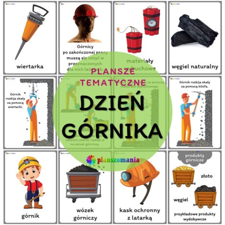 Dzień górnika - zestaw plansz tematycznych nr 47