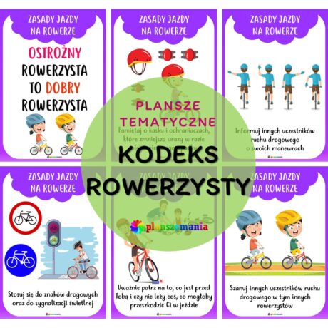 Kodeks rowerzysty – zestaw plansz tematycznych nr 39