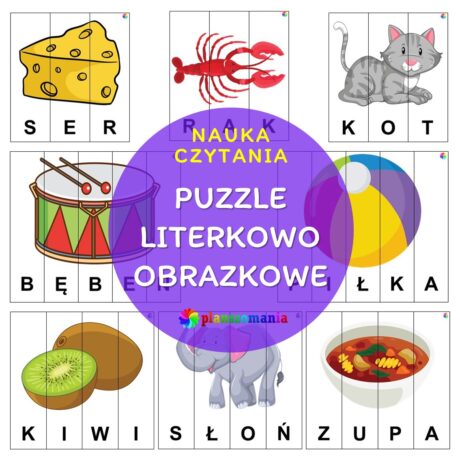 Puzzle literkowo-obrazkowe
