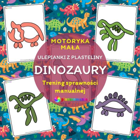 Dinozaury - ulepianki z plasteliny