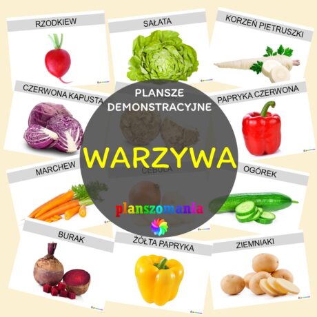 Warzywa - plansze demonstracyjne
