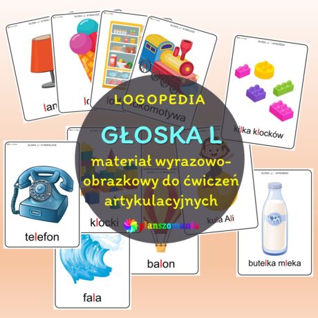 Materiał wyrazowo-obrazkowy do ćwiczeń artykulacyjnych - głoska L