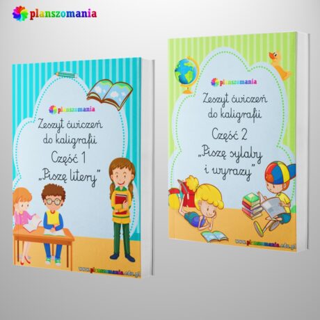 Zeszyty ćwiczeń do kaligrafii: część 1 "Piszę litery" i część 2 "Piszę sylaby i wyrazy"