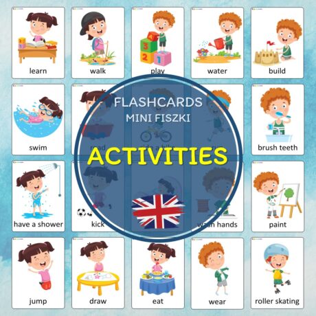 Aktywności - fiszki obrazkowe w języku angielskim (Activities- flashcards)