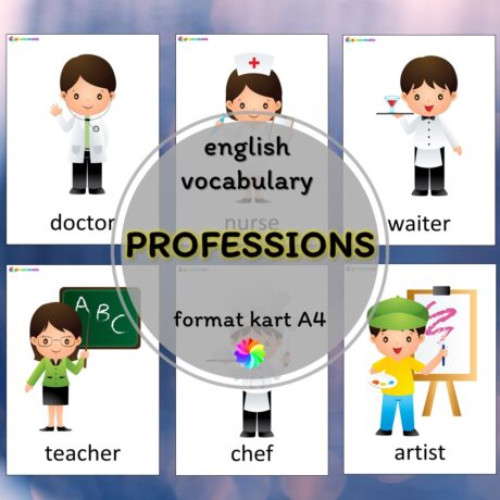 Professions - plansze ze słownictwem z języka angielskiego