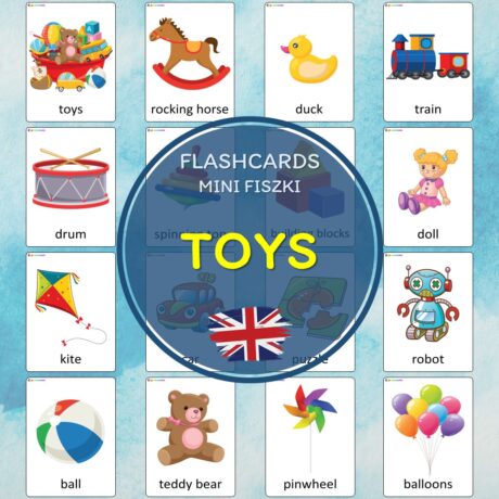 Toys - fiszki obrazkowe w języku angielskim (Zabawki - flashcards)