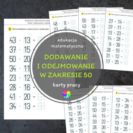 karty pracy matematyka pdf do druku edukacja matematyczna dodawanie odejmowanie